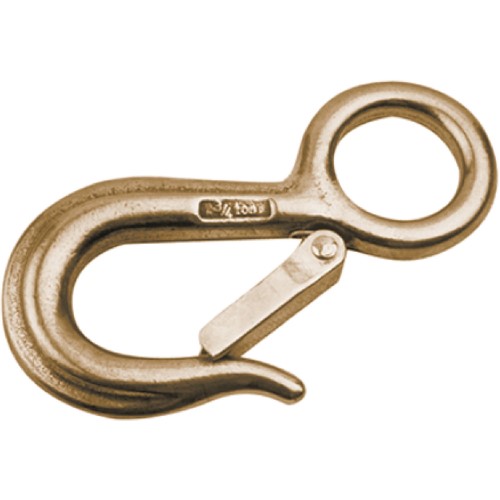 SeaDog 138305 Bronze Fast Eye Safety Snap Hook 1500 Lb Capacity 1/8