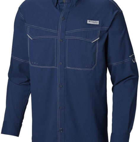 Columbia  Grey Low Drag Offshore Long Sleeve Shirt Men's