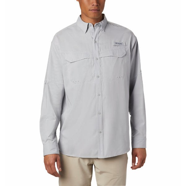 Columbia  Grey Low Drag Offshore Long Sleeve Shirt Men's
