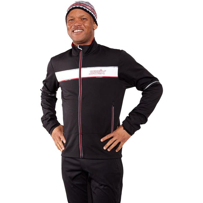 Veste Homme Swix Carbon Light Softshell - Taille M - Gris - Sans Capuche - Occasion TBE