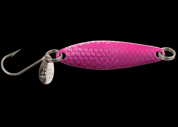Luhr Jensen Needlefish Trolling Spoon - 1-1/2' - Purple Pink Hot Scale