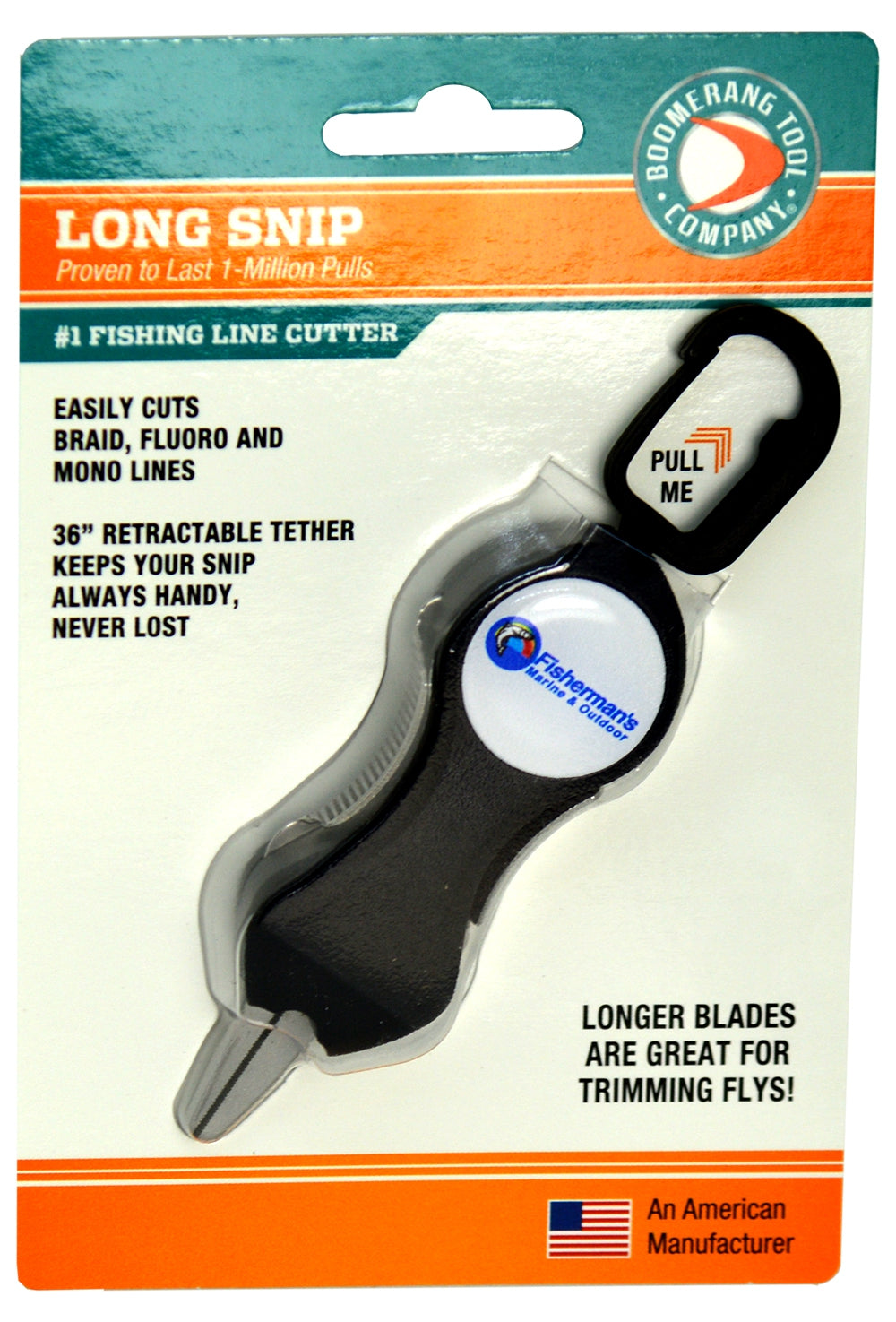 Boomerang Tool Company Long Snip Fishing Line Cutter for Fly