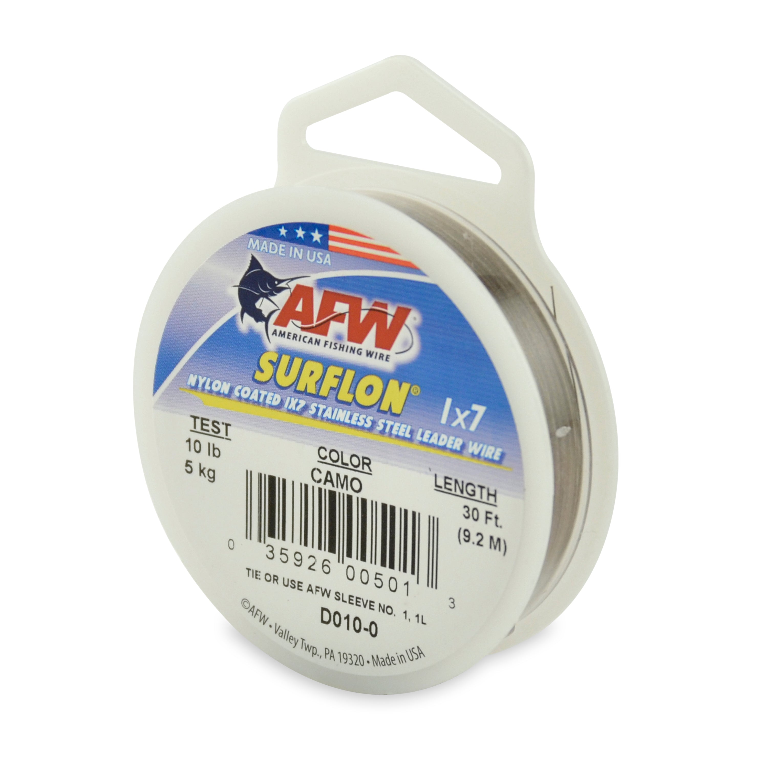 American Fishing Wire Surflon Nylon Coated 1X7 Stainless Steel