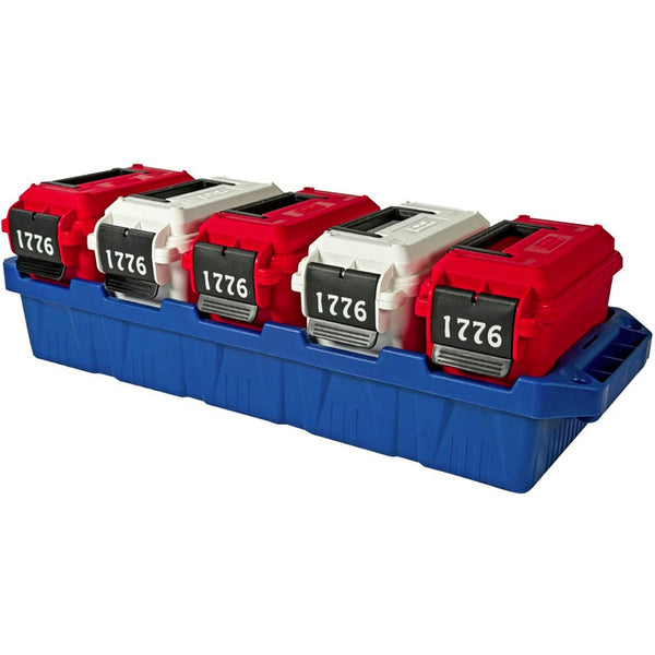 MTM Limited Edition 1776 Red and White 5-Can Ammo Crate Mini