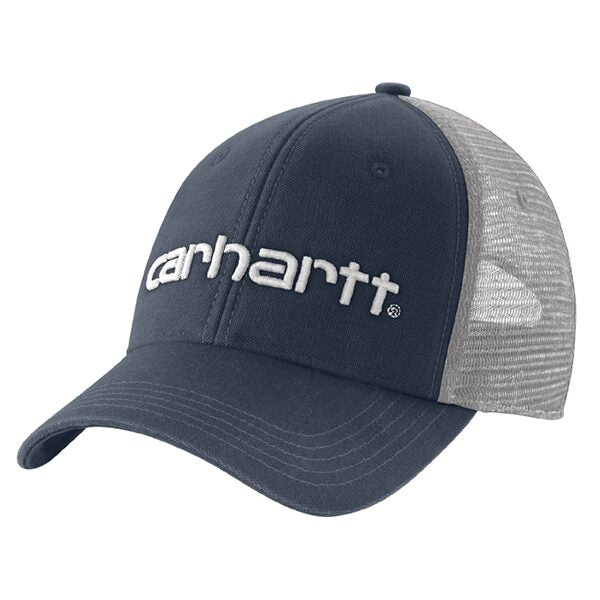 Carhartt Men's Canvas Mesh-Back Logo Graphic Snapback Hat