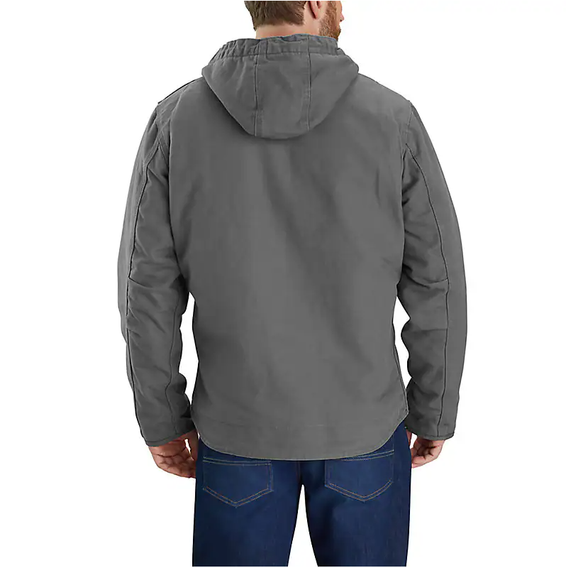 Carhartt Men's Relaxed Fit Washed Duck Sherpa-Lined Jacket