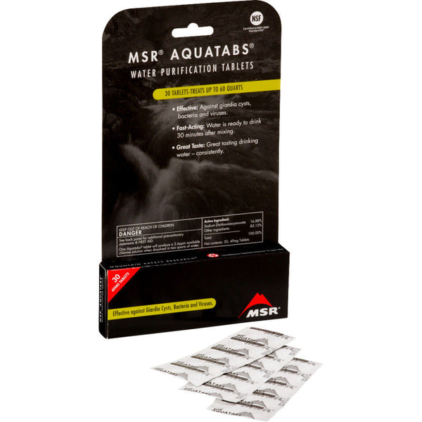 MSR Aquatabs Water Purification Tablets - Package of 30