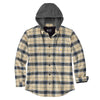 Carhartt Men's Rugged Flex Relaxed Fit Flannel Fleece Lined Hooded Shirt Jacket