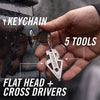 Gerber Broadhead EDC Keychain Multitool, Pocket Clip, Bottle Opener