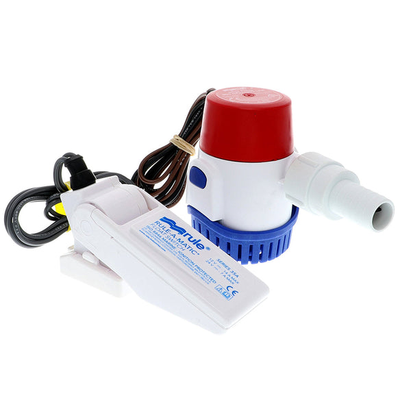 25DA-35A 12V 500 GPH Standard Bilge Pump Kit with Float Switch