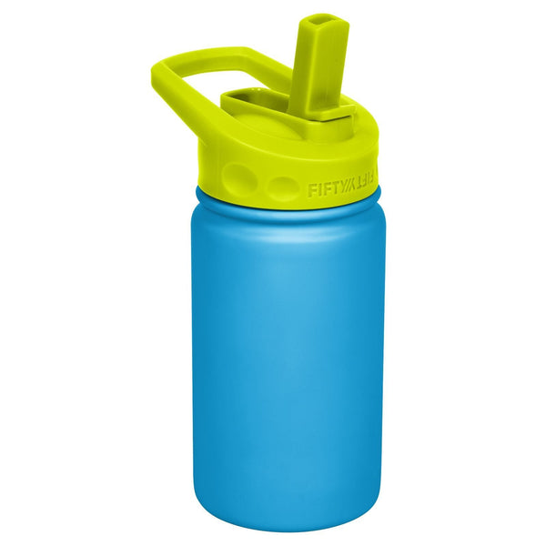 FIFTY/FIFTY 12oz Bottle Straw Cap Blue/Lime