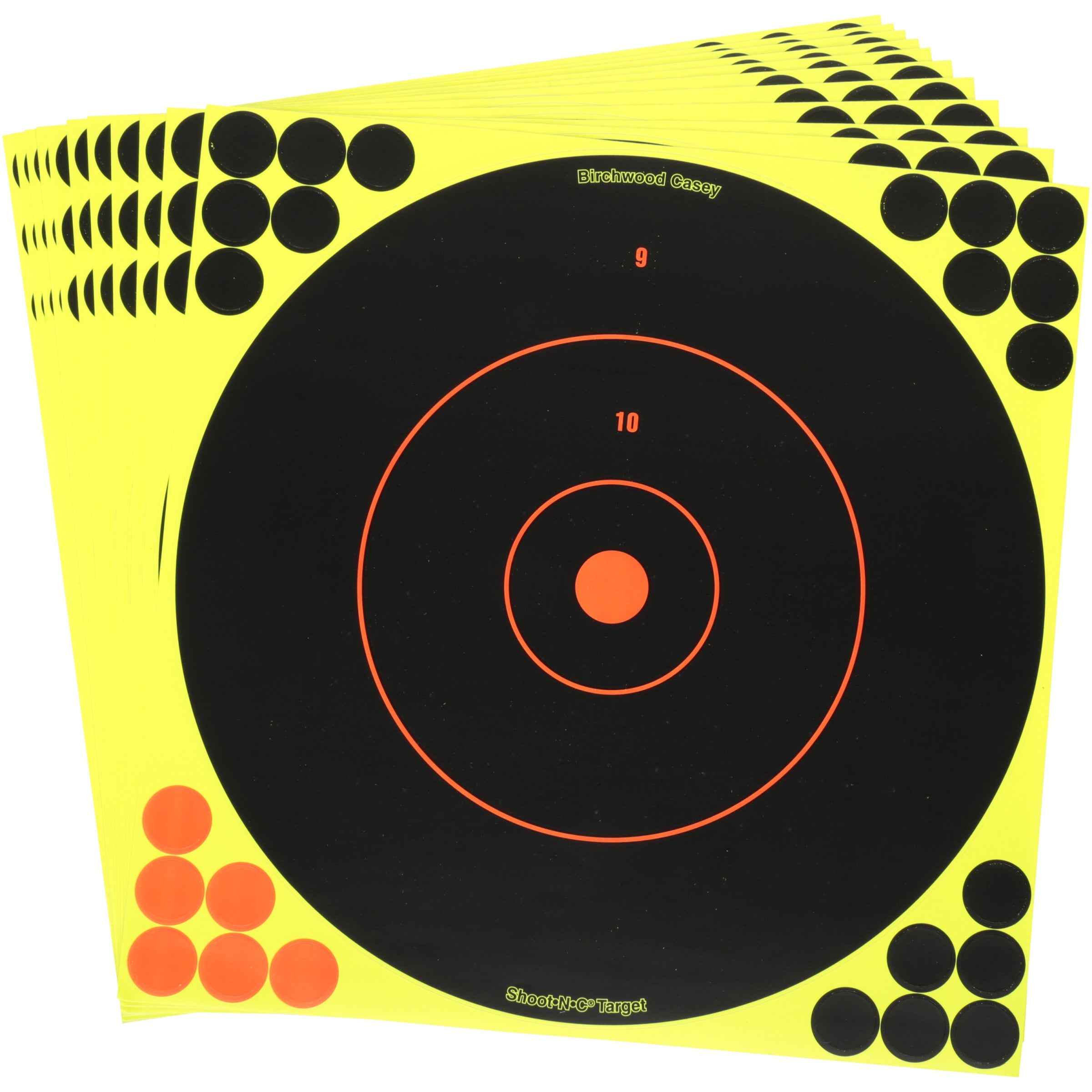 XXB Birchwood Casey Shoot-N-C Reactive Self Adhesive Targets 12 Pack - 34022