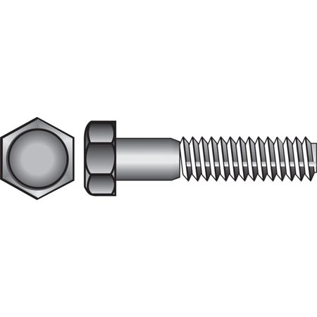 Hillman 1/4-20 in. D X 1 in. L Stainless Steel Hex Head Cap Screw 100 Pk