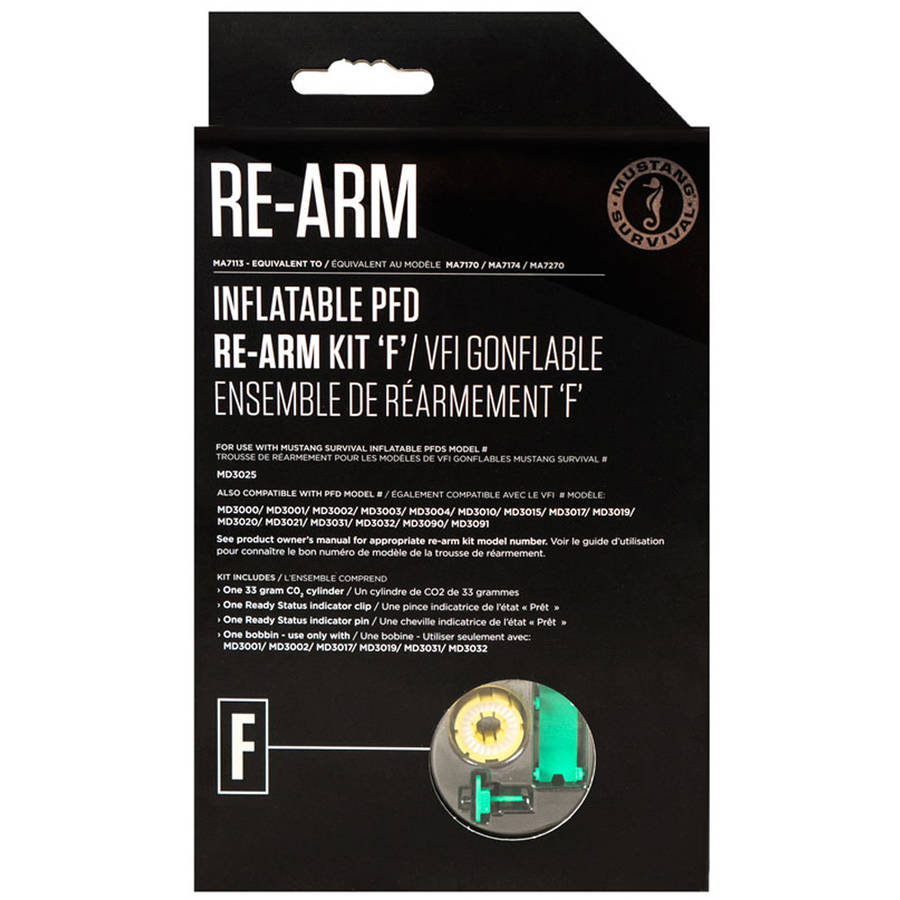 Mustang Survival Re-Arm Kit F - 33g Auto/Manual (No Bayonet)