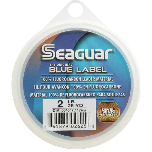 Seaguar 02FC25 Blue Label Saltwater Fluorocarbon Leader- 2 Lb Test