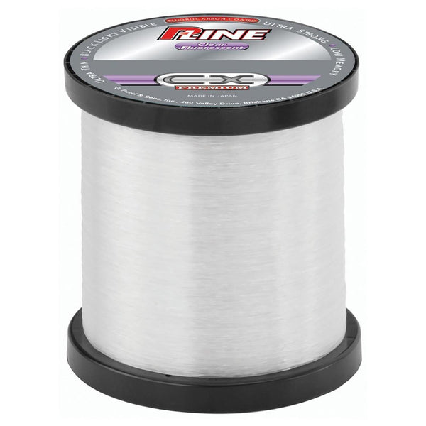 P-Line CX Premium Fluorocarbon Coated Line | 25 Lb.; Clear Fluorescent; 3000 Yds.