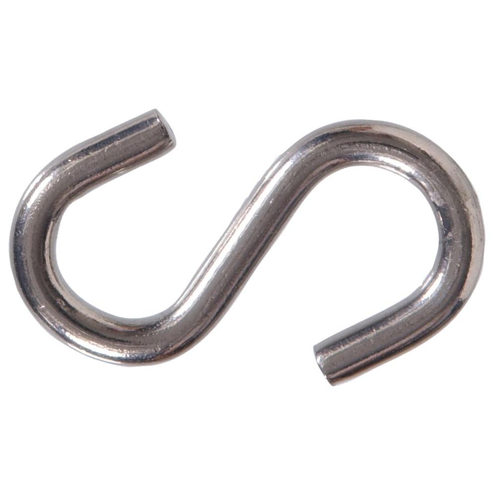 Hillman 2-1/2 in. Stainless Steel S-Hook (6-Pack)