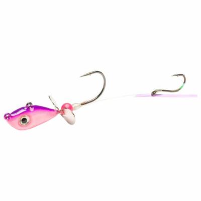 Mustad Addicted Walleye Death Spinner Jig | Pink-Purple; 1/2 Oz.