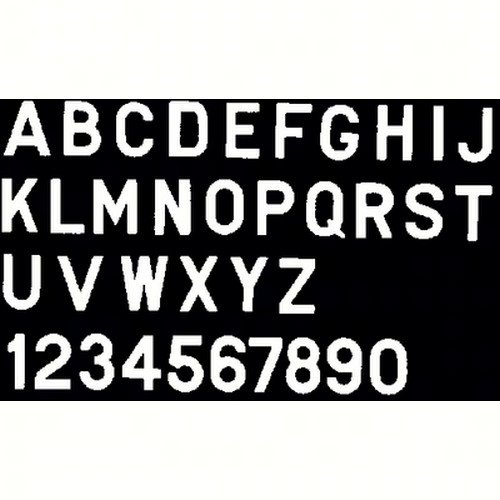 Bernard Engraving PS30WN PS30WN; Letter White 3 Inch Stick on Inni