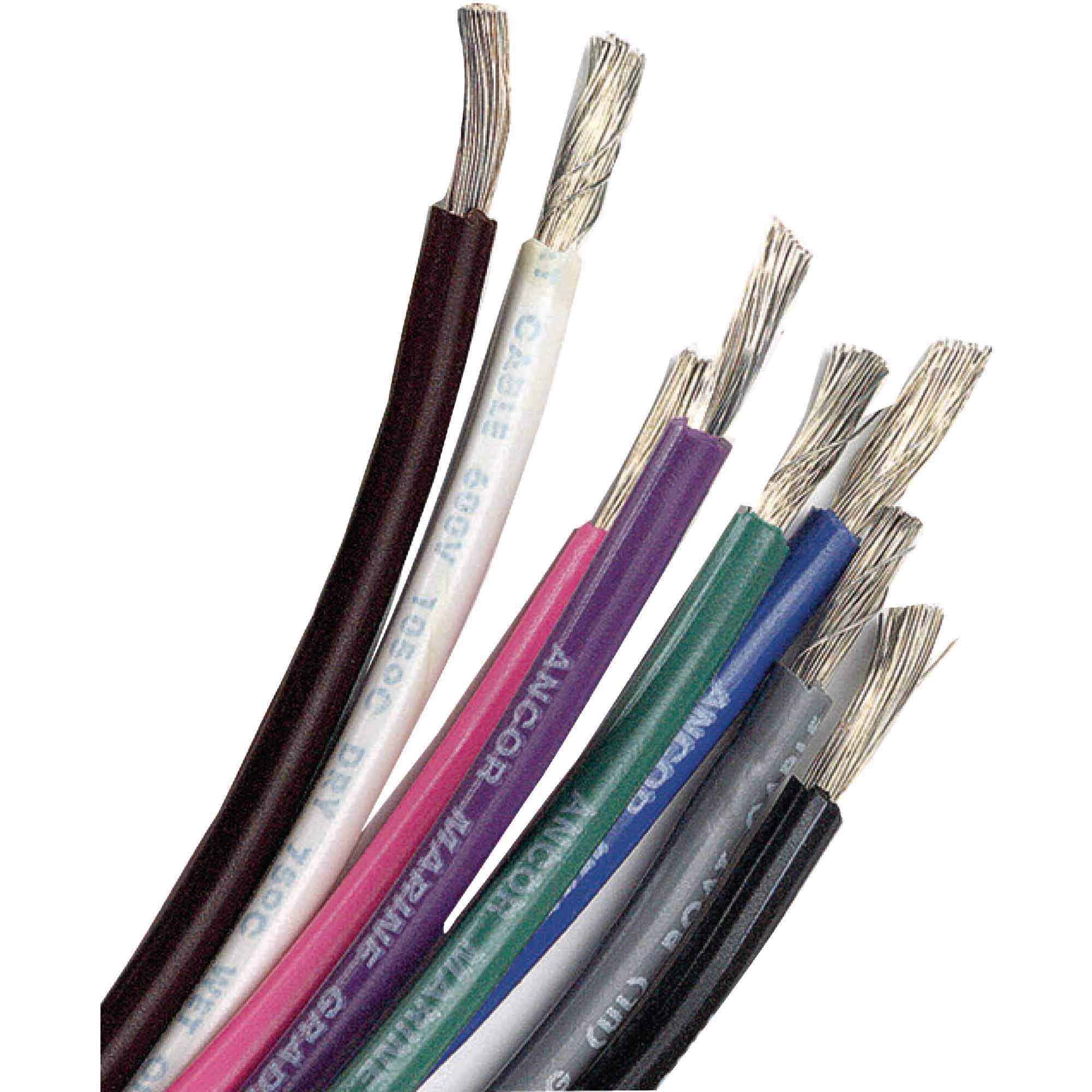 ANC-182003 25 Ft. No.16 Tinned Copper Wire Black