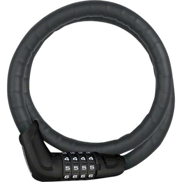 Abus Armored Cable Lock-TRESORFLEX 6615C/120/15 BK SCMU (3.9')