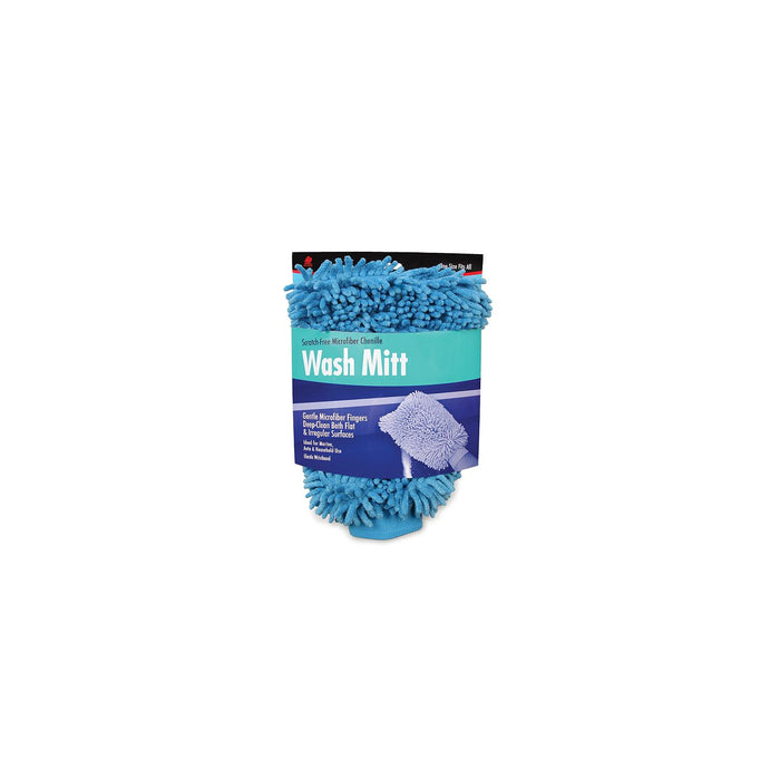 Buffalo Rags Microfiber Blue Chenille Wash Mitt