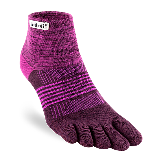 Injinji Women's Trail Midweight Mini-Crew Socks