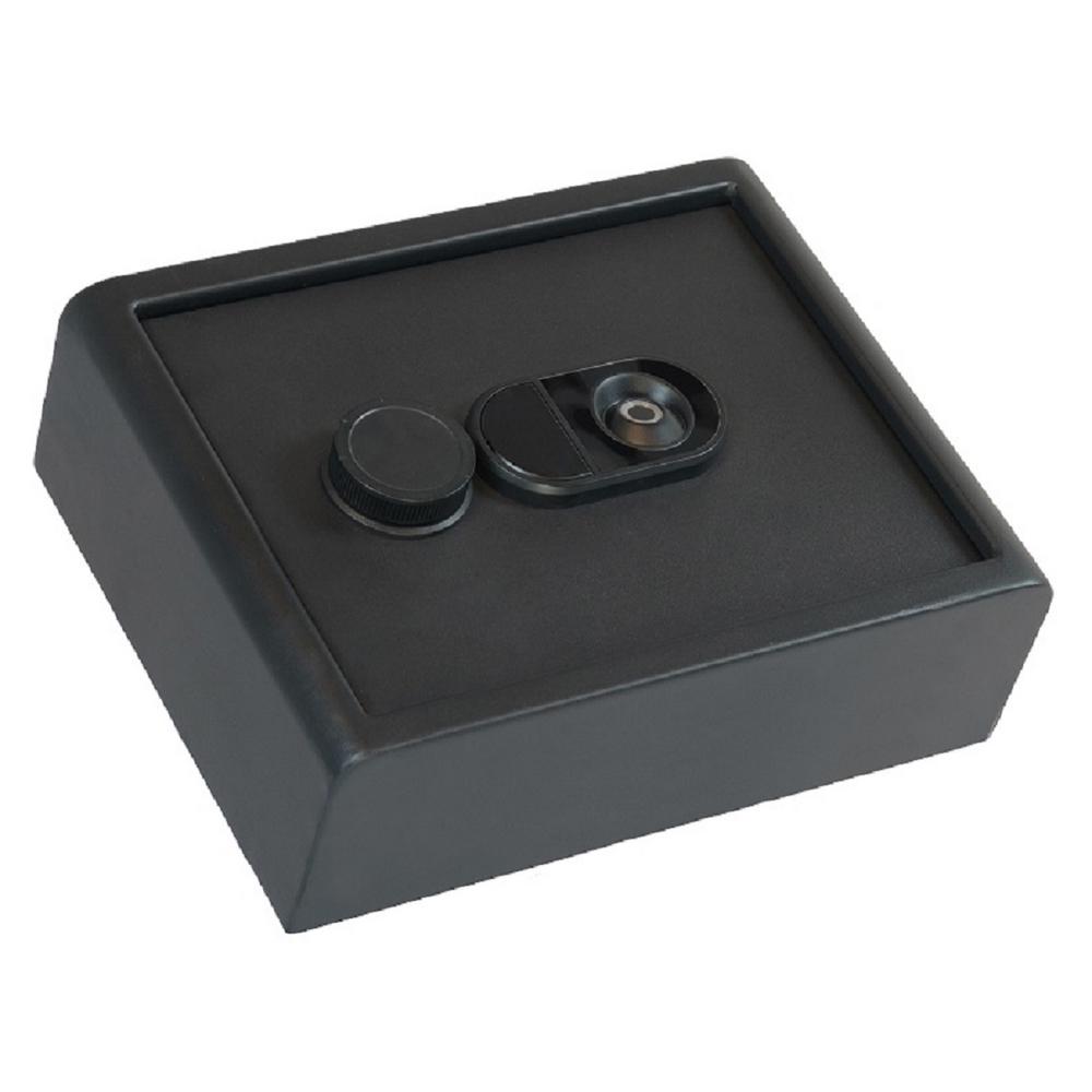 Sanctuary Home And Office 0.28 Cu. Ft. Security Vault With Biometric Lock Matte Black