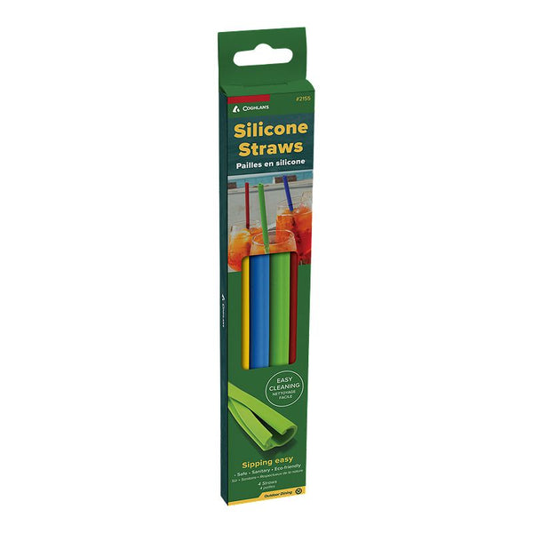 Coghlan S Silicone Straws 4-Pack - Multicolor