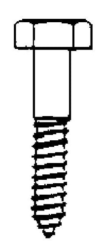 Hillman 3/8 in. X 2 in. L Hex Stainless Steel Lag Screw 25 Pk