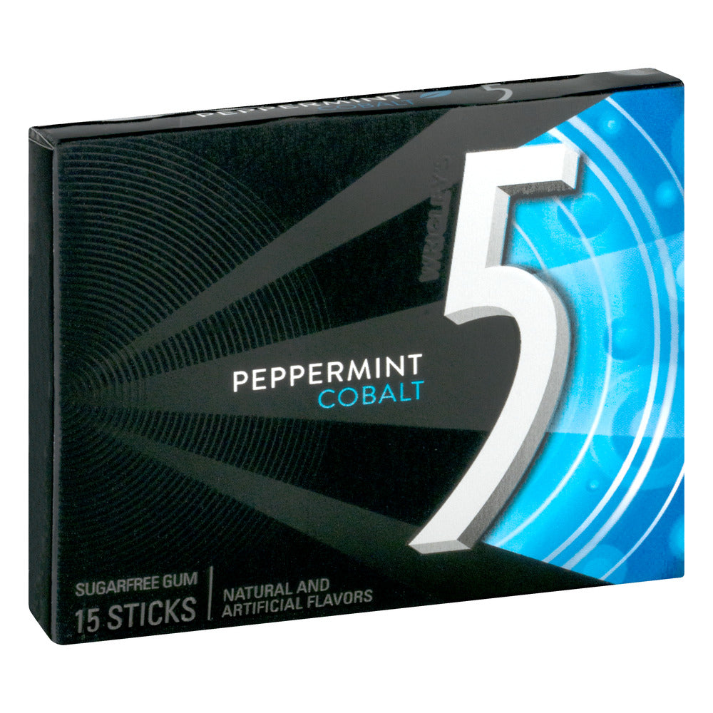 Wrigley's 5 Peppermint Cobalt Sugarfree Gum - 15ct