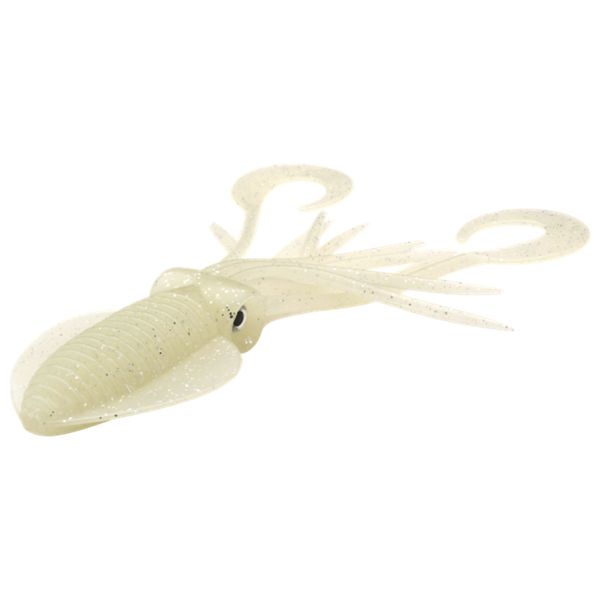 P-Line Twin Tail Squid - 9" - Natural Glow Glitter