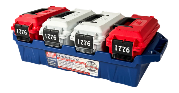 MTM Limited Edition 1776 Red and White 4-30 cal Can Crate