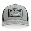 Stlhd Chrome Edition Heather Grey/Black Trucker Snapback Hat