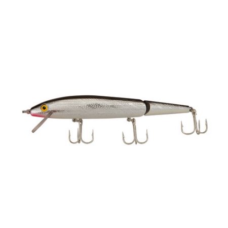 Jointed Minnow Lure, 5 12, 1116 Oz, SilverBlack Floating