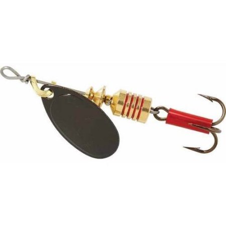 Mepps Plain Aglia Spinner | Black; 1/8 Oz.