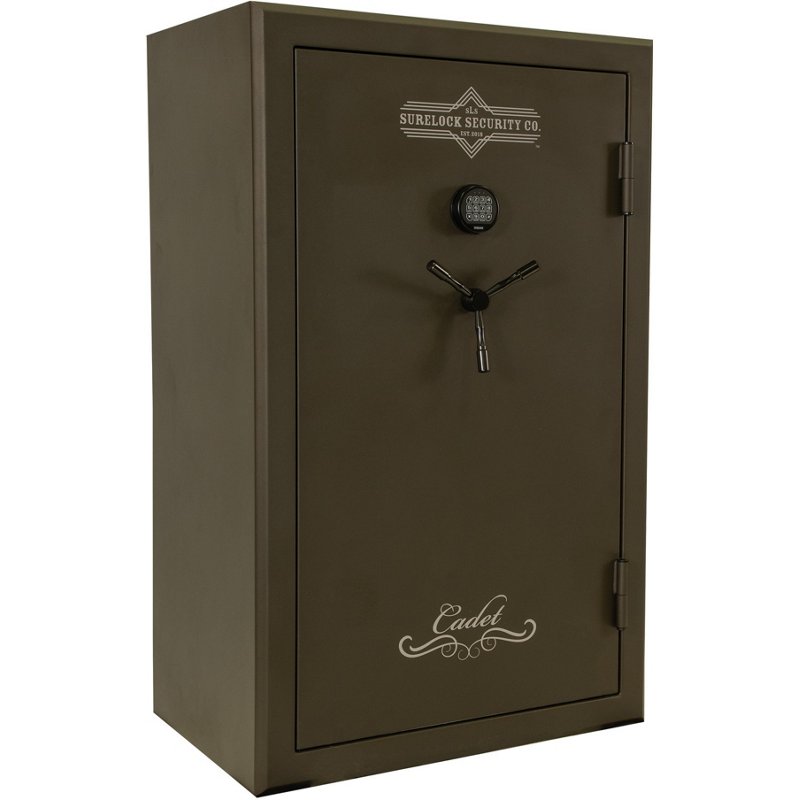 Surelock Security Bevel Series Cadet 48 Gun Safe Brown/Brown - Safes ...