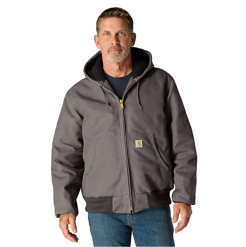 Carhartt Men's Loose Fit Firm Duck Insulated Flannel-Lined Active Jacket