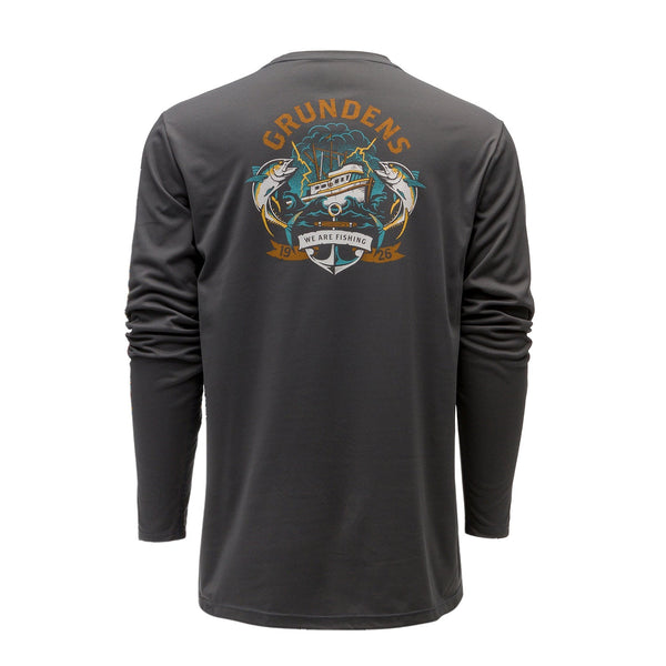 Grundens Tuna Tattoo LS Tech Tee Men's
