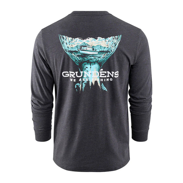 Grundens Salmon Tailscape LS T-Shirt