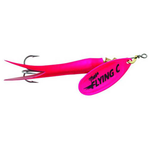 Mepps Flying C Spinner, Hot Pink/Hot Pink