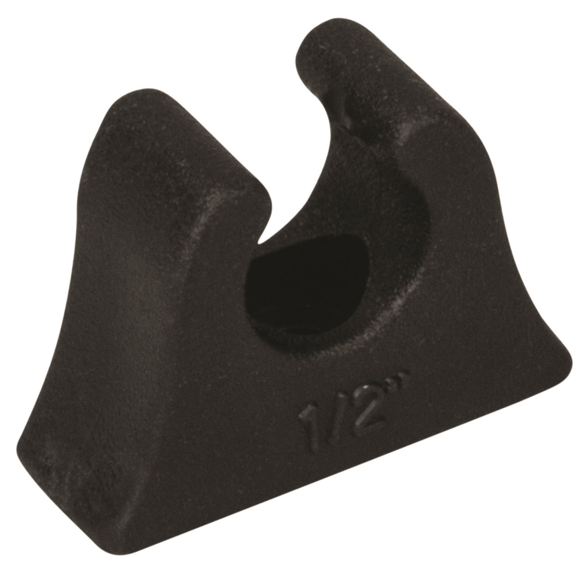 491349 1 in. Rubber Pole Clip Black for 3-491349-1