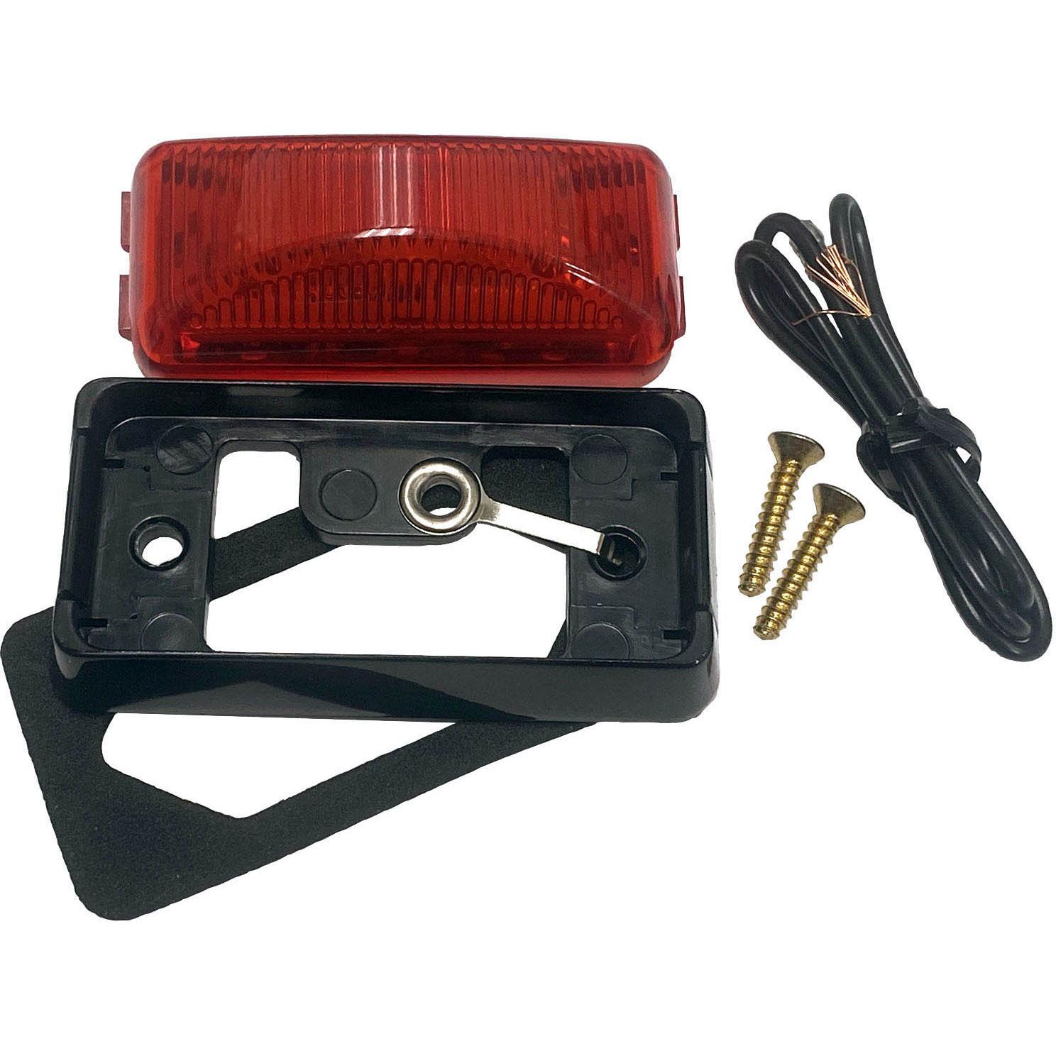 Anderson Side Marker Light Assembly w/Chrome Bracket