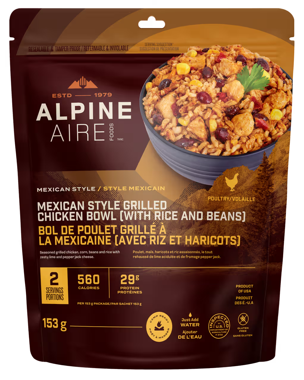 Alpineaire Mexican Style Grilled Chicken Bowl