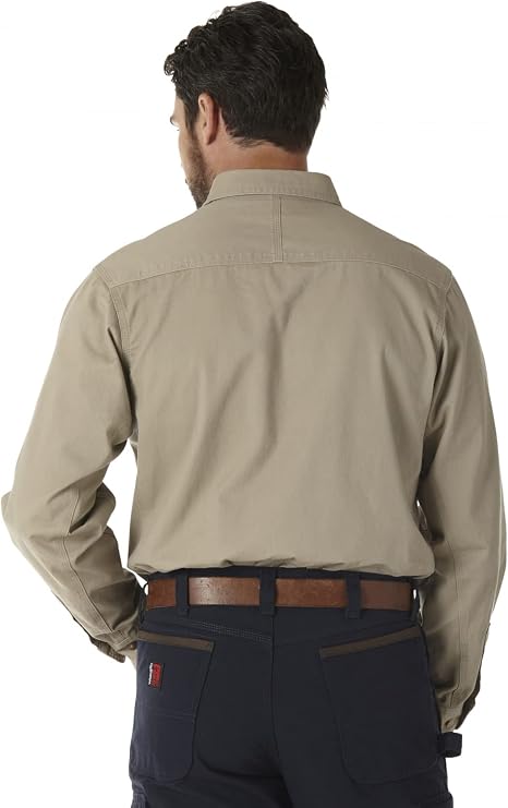 Wrangler Long Sleeve Twill Work Shirt