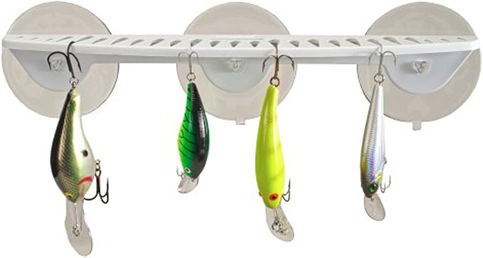 Boatmates Super Suction 12'' Hook Rack White