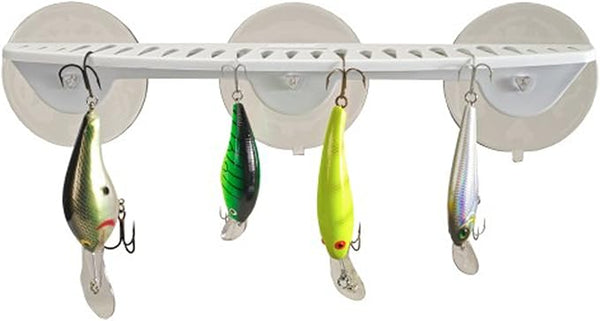 Boatmates Super Suction 12'' Hook Rack White