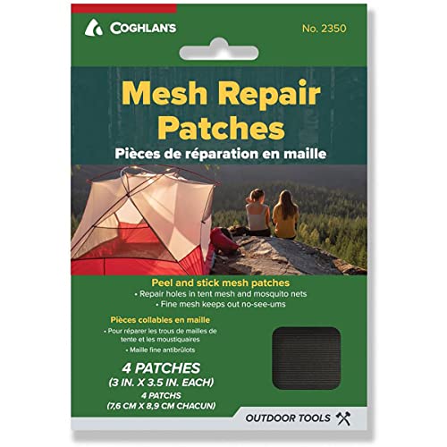 Coghlan S 3 X 3.5 Tent And Mosquito Mesh Repair Patches Black 4 Pack
