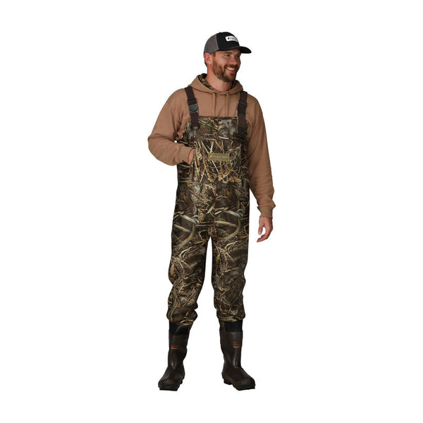Frogg Toggs Men's Amphib 3.5mm Neoprene Bootfoot Wader in Realtree Max-7