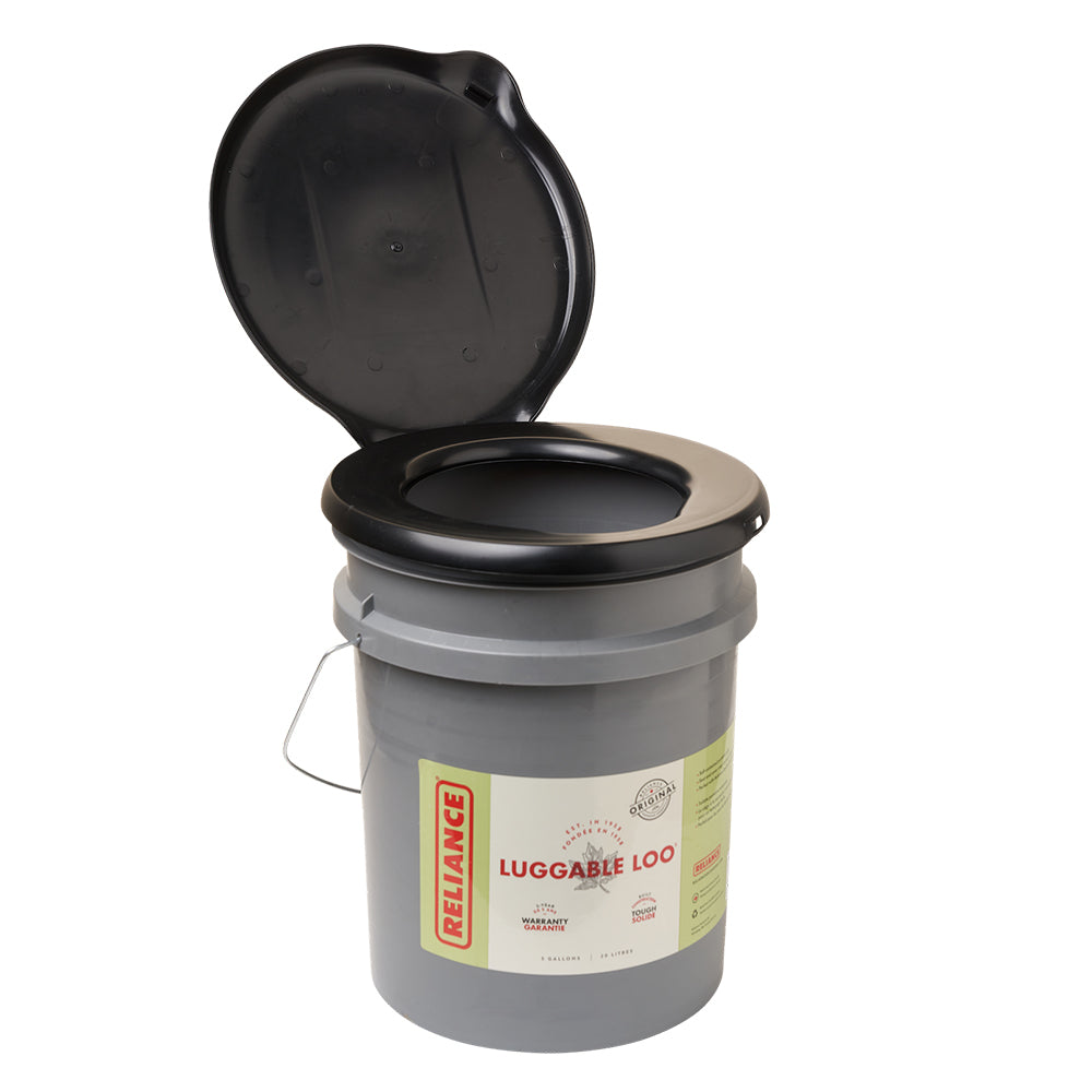 341360 5 Gal Toilet-Portable Camping Bag Grey